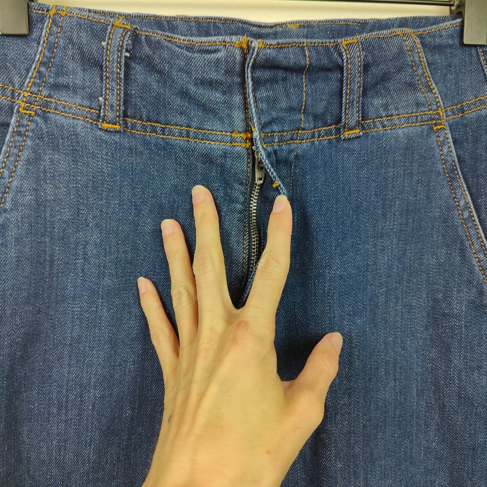 Anthropologie Pilcro Jeans Women 25 Blue High Rise‎ Straight Relaxed Trouser - Picture 5 of 14